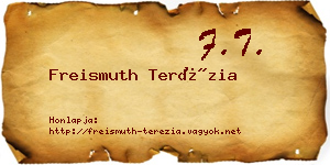 Freismuth Terézia névjegykártya